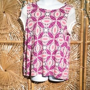New Directions Women Blouse Pink Soze 0X